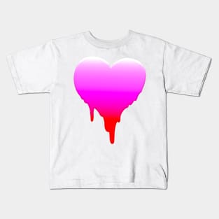 MELTY HEART GRADIENT GREETING CARD Kids T-Shirt